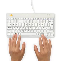 R-GO COMPACT BREAK ERGONOMIC KEYBOARD QWERTY (FR) WITH WHITE