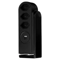 Steffen 50 00092 SW protection surtension Noir 3 sortie(s) CA 250 V 1,5 m