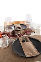 Tiseco Tischset Truman 10 cm x 25 cm, Walnuss - Material: Polyester (PES) - Breite: 10 cm - Länge: 25 cm - Motiv: Ohne Motiv