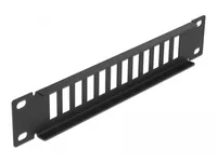 DeLOCK 10″ Fiber Optic Patch Panel 12 Port for SC Duplex / LC Quad 1U black