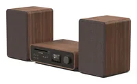 Pure Micro-HiFi Anlage Classic Stereo Schwarz/Walnuss - Radio Tuner: DAB+ - FM - Internetradio - Detailfarbe: Schwarz - Walnuss - Lautsprecher Kategorie: Regallautsprecher - System-Kompatibilität: Keine - Verbindungsmöglichkeiten: Bluetooth - Cinch - Opti