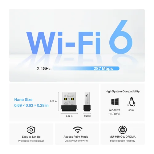 TP-Link AX300 WLAN 287 Mbit/s