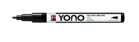 Marabu Acrylmarker YONO 0.5 - 1.5 mm Schwarz - Strichstärke: 1 mm - Verpackungseinheit: 1 Stück - Oberfläche: Leinwand - Metall - Kunststoff - Holz - Stein - Glas - Textilien - Beton - Porzellan - Papier - Set: Nein - Detailfarbe: Schwarz - Eigenschaft-St