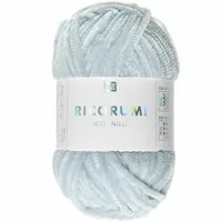 Rico Design Wolle Ricorumi Nilli Nilli Hellblau - Packungsgrösse: 1 Stück - Länge: 65 m - Material: Polyester - Detailfarbe: Hellblau - Waschbar bei: 30 °C - Nadelstärke: 3 mm