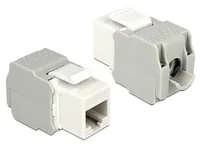 Delock Keystone-Modul RJ-45 Cat.6, UTP Weiss - Modultyp: Keystone - Anschluss Front: Buchse RJ-45 - Anschluss Rück: Klemmen - Medientyp: Netzwerk - Schirmung: Nein - Verpackungseinheit: 1 Stück