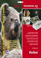 Folex Aufbügelfolie A4 weisse Bekleidung - Geeignet für Drucker: Inkjet - Detailfarbe: Weiss - Aussenanwendung: Nein - Selbstklebend: Nein - Folien Effekt: Bedruckbar - Format: A4