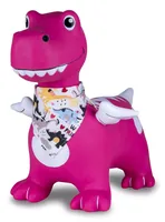 Jamara Hüpftier Dino mit Flügel HoppyDoo mit Pumpe pink