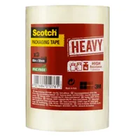 SCOTCH Verpackungsband 50mmx66m HV5066T3T transparent 3 Rollen