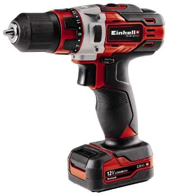 Akku-Bohrschrauber TE-CD 12/1 Li, 12Volt (rot/schwarz, Li-Ionen Akku 2Ah)