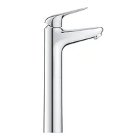 GROHE Einhand-Waschtischbatterie Swift 1/2, XL - Anschlussmass: 1/2 - Ausziehbare Brause: Nein - Anzahl Strahlarten: 1 - Farbe: Chrom - Ausführung: Einhebelmischer - Anschlussart: Hochdruckarmatur (2 Anschlüsse)