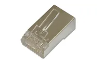 CAT.5e Modularstecker für Rundkabel, geschirmt, 1 Stück (Pass through Stecker)