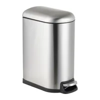 Relaxdays 10051995_55 10 L Ovale Ferro, Plastica Argento