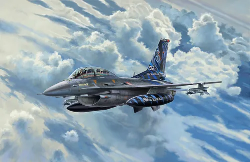 Revell Bausatz F-16D Fighting Falcon 1:72 - Level: 4 - Ausführung: Militärisch - Set: Nein - Massstab: 1:72 - Altersempfehlung ab: 12 Jahren