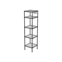 Songmics Regal mit 5 Ebenen 30 x 30 x 121 cm, Schwarz - Nachhaltigkeit: Nicht angegeben - Produkttyp: Regal - Detailfarbe: Schwarz - Breite: 30 cm - Höhe: 123.5 cm - Tiefe: 30 cm