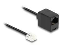 DELOCK Telefonkabel RJ11 Stecker zu RJ45 Buchse schwarz 2m