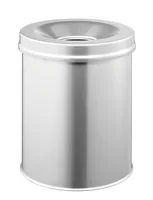 DURABLE Papierkorb Safe rund 15 Liter silber