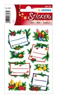 HERMA Sticker Weihnachten 3893 bunt 16 Stück/2 Blatt