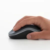 Logitech M 185 Cordless Notebook Mouse USB schwarz / rot