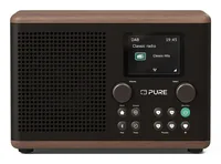Pure DAB+ Radio Classic H4 Schwarz/Walnuss - Widerstandsfähigkeit: Keine Angabe - Radio Tuner: DAB+ - FM - Stromversorgung: Netzbetrieb - Detailfarbe: Schwarz - Walnuss - Streaming Formate: Keine - Ausstattung: Display - Schlummerfunktion - Sleep-Timer - 