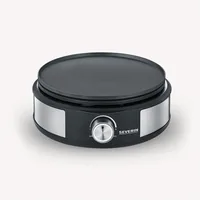 Severin Fondue-Set All-in-One 11 Teile, Schwarz/Silber - Anzahl Personen: 8 - Materialtyp: Metall - Material: Edelstahl - Betriebsart: Netzbetrieb - Kompatible Kochfelder: Netzbetrieb - nicht für Kochfelder - Detailfarbe: Schwarz - Silber