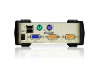 Aten KVM Switch CS82U - Konsolen Ports: USB 2.0 - PS/2 - VGA - Computer Ports: PS/2 - USB 2.0 - VGA - KVM-Art: Lokal - Anzahl Geräte: 2 - Montage: Desktop - Stromversorgung: Externes Netzteil
