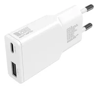 4smarts USB-Wandladegerät PDPlug Slim Duos Weiss - Ladeport Output: 1x 3.0A (USB-C) - Detailfarbe: Weiss - USB Ladeanschluss: 1