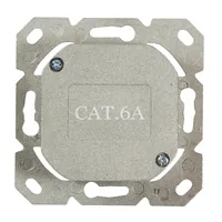 Logilink Cat.6A Anschlussdose, 2x RJ45,weiß, waagerecht