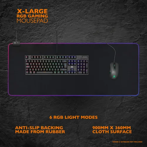 Deltaco Gaming GAM-079 mouse pad Gaming mouse pad Black