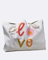 Chic Mic Tasche Always choose love Mehrfarbig - Breite: 14 cm - Detailfarbe: Mehrfarbig - Material: Bio Baumwolle - Höhe: 42 cm - Länge: 48 cm