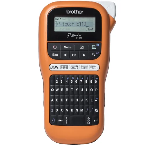 PTOUCH Gerät inkl. PT-E110VP Koffer, Adapter und Band