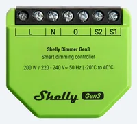 Shelly Dimmer Gen3 Built-in Black, Lime