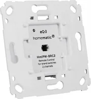 Homematic IP Wired Smart Home Wired Wandtaster für Markenschalter 2-fach - Produkttyp: Fernbedienung und Wandtaster - System-Kompatibilität: Amazon Alexa - Google Assistant - Protokoll: IPv6 - Systemkompatibilität: Bedienung des Wired-Systems über Google 