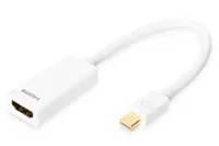 Digitus AK-340404-001-W cavo e adattatore video 0,15 m Mini DisplayPort HDMI Bianco