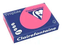 Clairefontaine Kopierpapier Trophée Colored Copy FSC A4, Pink, 160 g/m² - Geeignet für Drucker: Universal - Grammatur: 160 g/m² - Papiertyp: Kopierpapier - Materialeigenschaften: FSC®-zertifiziert - Verpackungseinheit: 250 Stück - Papierformat: A4