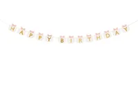 Partydeco Girlande Katze Rosa, 2.8 m - Materialtyp: Papier - Material: Papier - Detailfarbe: Rose - Länge: 2.8 m - Motto: Geburtstag