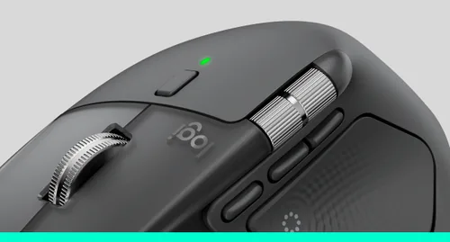 Logitech Maus MX Master 4 for Business - Maus-Typ: Business - Bedienungsseite: Rechtshänder - Maus Features: Logi Bolt-Empfänger - Detailfarbe: Graphit - Schnittstelle: Bluetooth - Verbindungsart: Kabellos