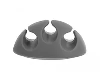 Delock Kabelhalter 5 mm, 2x3 Stück, weiss, grau, 3 Durchführungen - Produkttyp: Kabel-Clip - Ausstattung Kabelmanagement: Set - Selbstklebend - Verpackungseinheit: 6 Stück - Material: TPR - Detailfarbe: Grau - Weiss