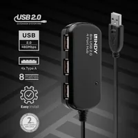 LINDY USB 2.0 Aktiv-Verlängerungs-Hub Pro 4 Port 8m