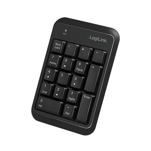 Logilink Keypad Bluetooth, mit 17 Tasten, V5.1, schwarz