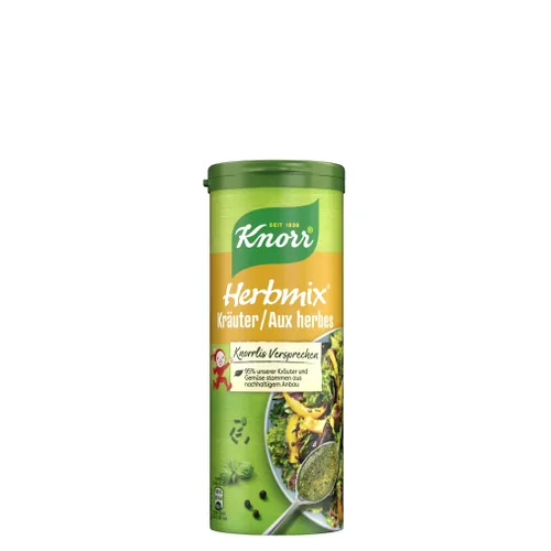 Knorr Gewürz Herbmix Kräuter Salat & Gemüse 50 g - Produkttyp: Kräuter - Ernährungsweise: keine Angabe - Produktionsland: Schweiz - Zertifikate: Keine Zertifizierung - Packungsgrösse: 50 g - Fairtrade: Nein