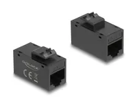 DELOCK Keystone Modul RJ45 BURJ45 BU Cat.6A UTP schwarz