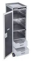 diaqua® Bartrolley Flugzeug Swissair Anthrazit, 30.1 x 103 cm - Tiefe: 40.5 cm - Breite: 30.1 cm - Höhe: 103 cm - Detailmaterial: Kunststoff - Aluminium - Grundmaterial: Metall