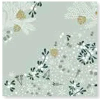 Paper + Design Papierservietten Frosty floral 24 cm x 24 cm, 20 Stück - Material: Papier - Grösse: 24 cm x 24 cm - Eigenschaften: Keine Eigenschaft - Anzahl Lagen: 3 - Motiv: Pflanze - Schneeflocken - Produkttyp: Papierservietten