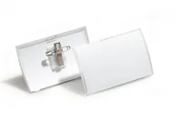 DURABLE Namensschild mit Clip Click Fold 25 x 40x75 mm - Höhe: 75 mm - Material: Kunststoff - Detailfarbe: Transparent