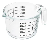 GEFU Messbecher Dimenso 5 dl, Transparent - Produkttyp: Messbecher - Materialtyp: Glas - Material: Borosilikatglas - Detailfarbe: Transparent - Set: Nein - Verpackungseinheit: 1 Stück