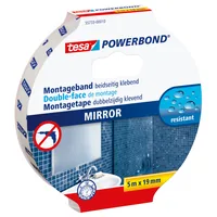 tesa Montageband Powerbond 19 mm x 5 m, Weiss - Breite: 19 mm - Länge: 5 m - Verpackungseinheit: 1 Stück - Detailfarbe: Weiss - Klebehaftung: Beidseitig - Feuchtigkeitsbeständig - Art: Montageband
