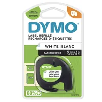 Dymo Letratag Band Papier weiß 12 mm x 4 m