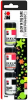 Marabu Effektfarbe Glow in the Dark 3 x 15 ml, Gelb, Orange, Weiss - Art: Bastelfarbe - Detailfarbe: Weiss - Gelb - Orange - Set: Ja - Verpackungseinheit: 3 Stück