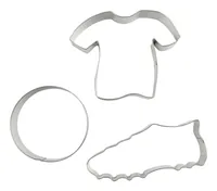 Zenker Guetzli-Ausstecher-Set Fussball - Detailfarbe: Silber - Materialtyp: Metall - Material: Blech - Set: Ja - Stehkeks: Nein - Verpackungseinheit: 3 Stück