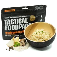 Tactical Foodpack Hauptgericht Pilz-Risotto - Produkttyp: Reis - Nährwertangabe pro: Portion - Energiegehalt (in kj): 2159 KJ - Energiegehalt (in kcal): 517 Kcal - Fett: 29 g - Gesättigte Fettsäuren: 19 g
